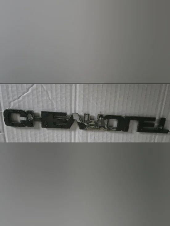 Black Raised Lettering Emblem - Picture 2 of 11